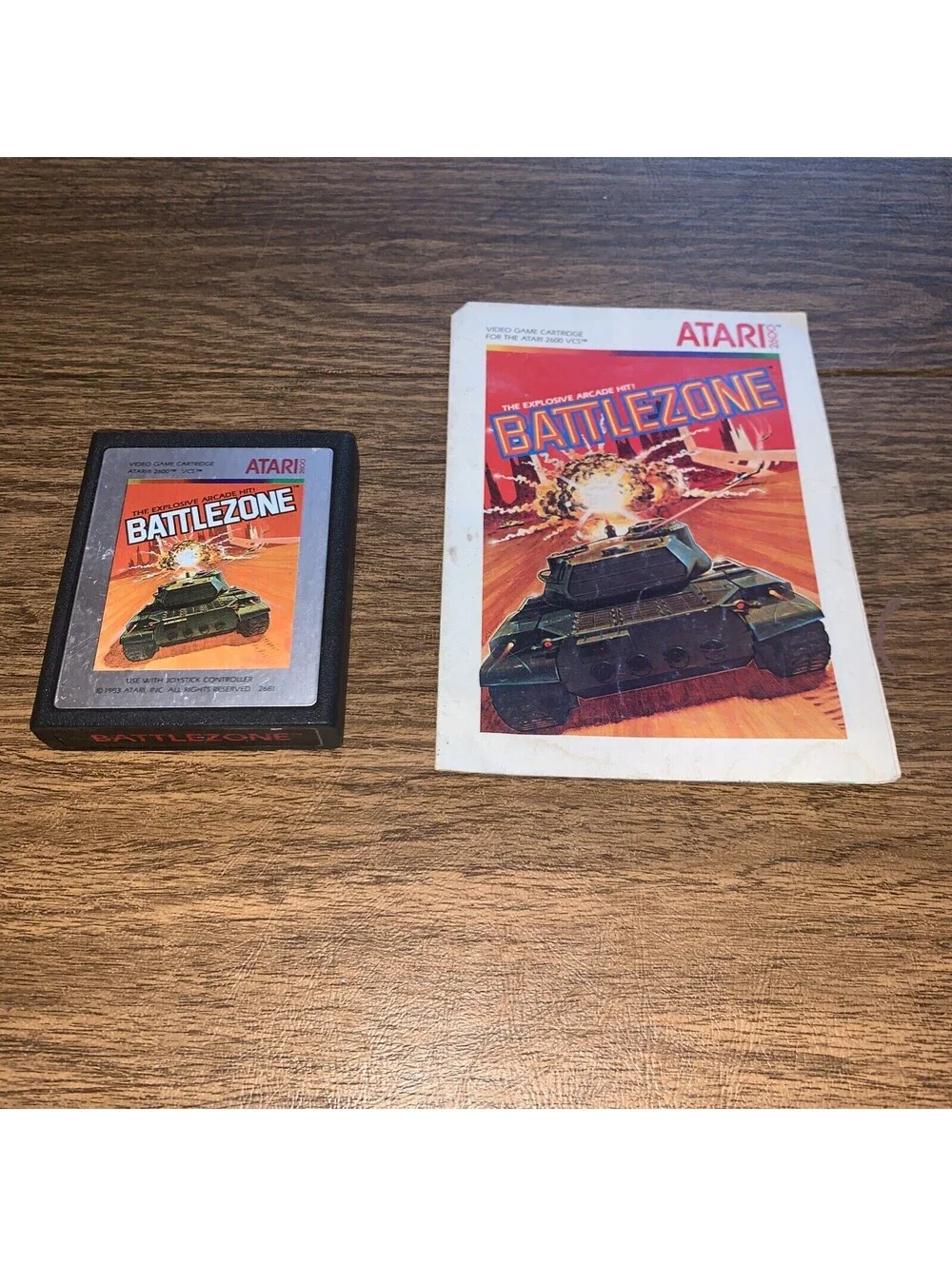 Atari 2600 Battlezone with Manual --- Tested & Working